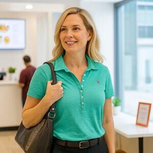 Lilly Pulitzer Preppy Women’s Green Polo Shirt Small Palm Tree Logo Collared